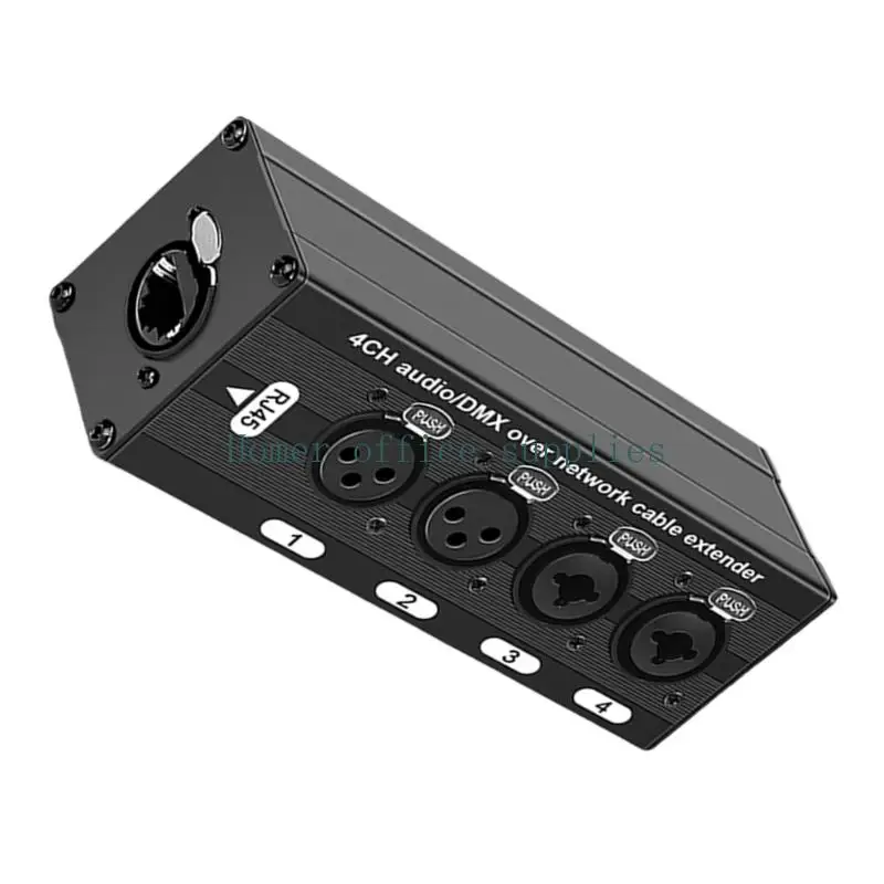 Cat5E Cat6 이더넷 케이블을 통한 K43B 4 채널 XLR 청각 신호 연장기