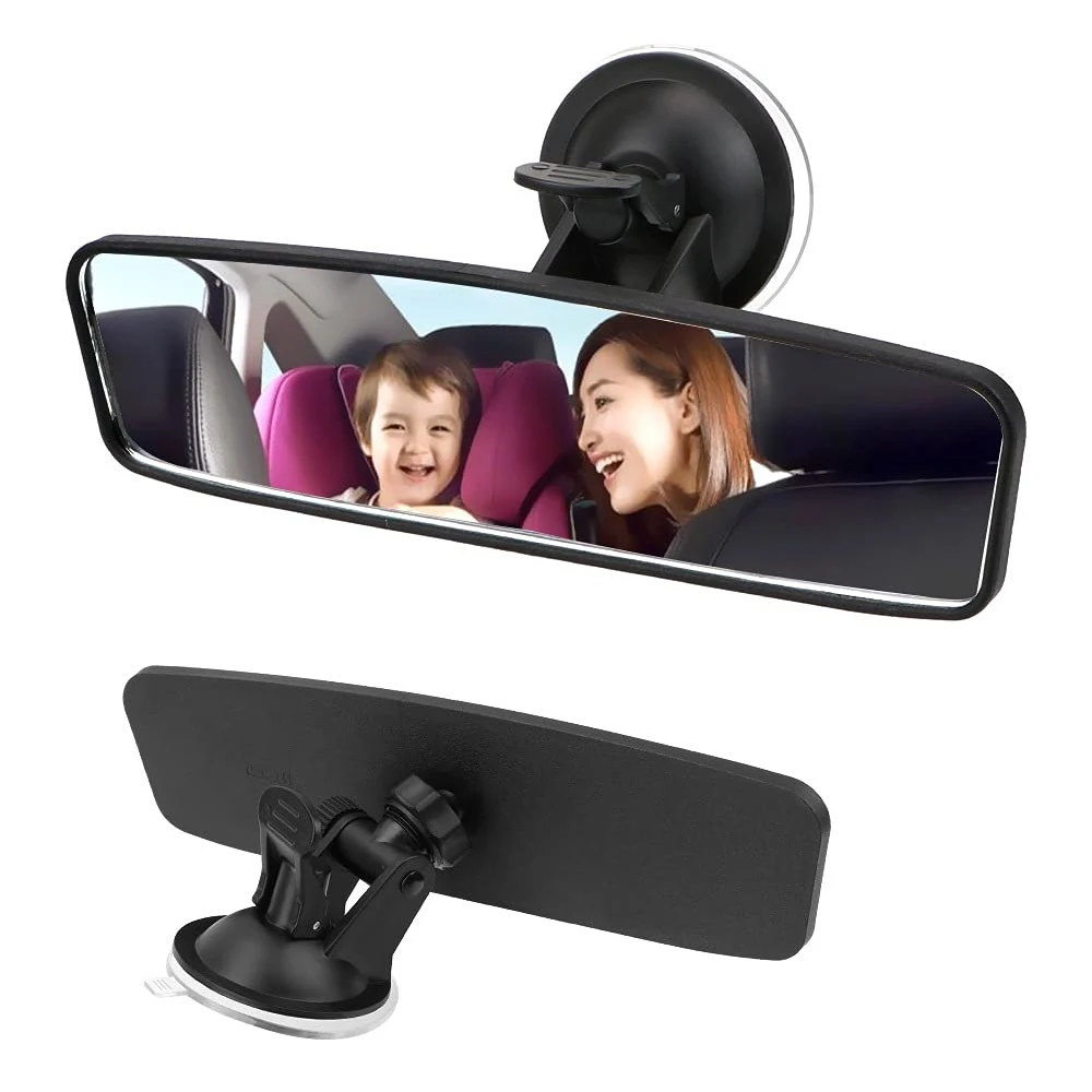 Anti-glare Rear View Mirror Universal Car Truck Interior Suction Cup Blue