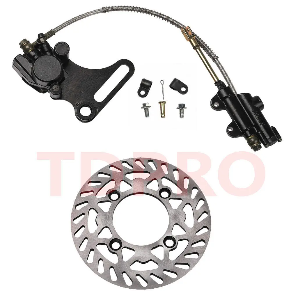 Motorcycle Rear Hydraulic Disc Brake Rotor Caliper Master Cylinder Dirt Pit Bike SSR Apollo For