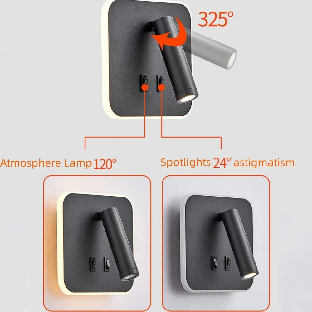รูปสินค้า โคมไฟติดผนังปรับมุมได้ LED ทันสมัย
