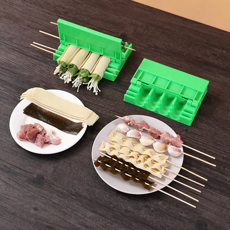 Multifunctional Barbecue String Skewers Kebab Artifact Wear Food Meat String Device Skewer for Pork Maker BBQ Tools Accessories,barbecue skewers,kebab maker,bbq grilling accessories
