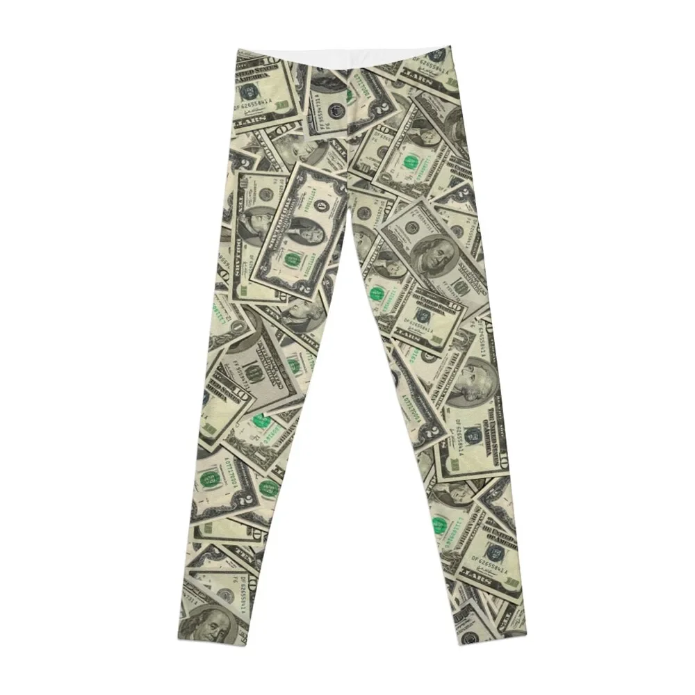 All US Dollar Bills in One Gift Leggings push up legging Women's tights Clothing fitness Womens Leggings