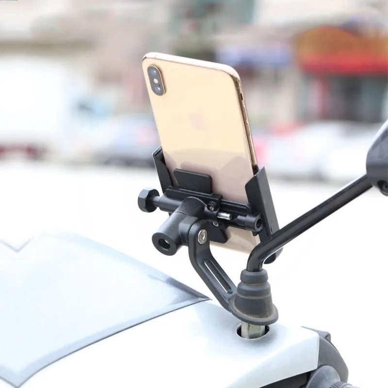 Support Guidon Moto Pour Téléphone/GPS - Compatible Indian FTR 1200, Scout, Chief - Aluminium CNC