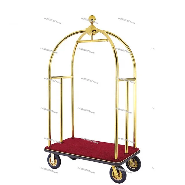 

Luxury Hotel Concierge Luggage Cart - Elegant Trolley for Your Travel Needs!