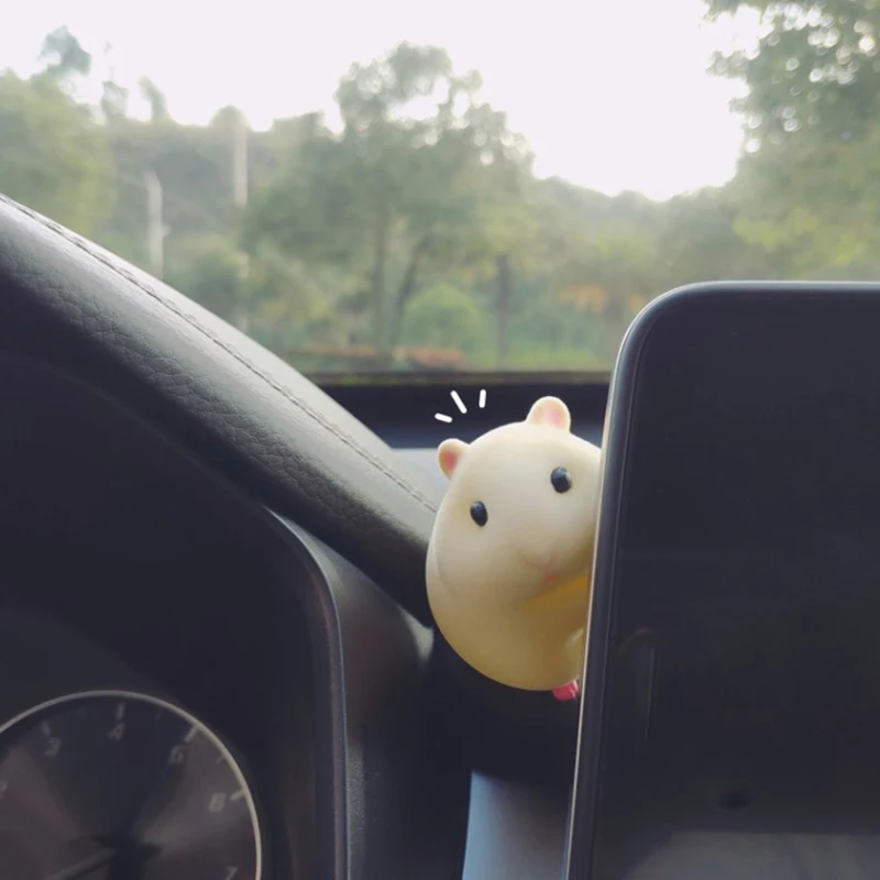 Action Figure Criceto Gourmet - Decorazione Auto O Scrivania (giallo) - Foto 4