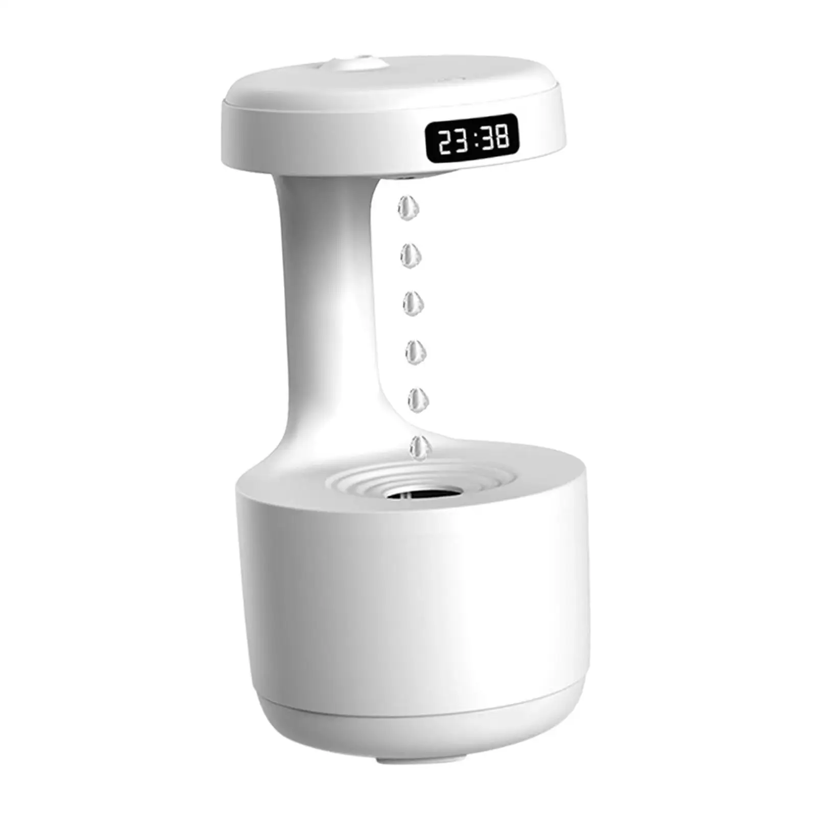 Desktop Air Humidifier Quiet USB Diffuser 800ml Water Tank Auto Shut Off with Antigravity Water Droplet for Office Bedroom Home