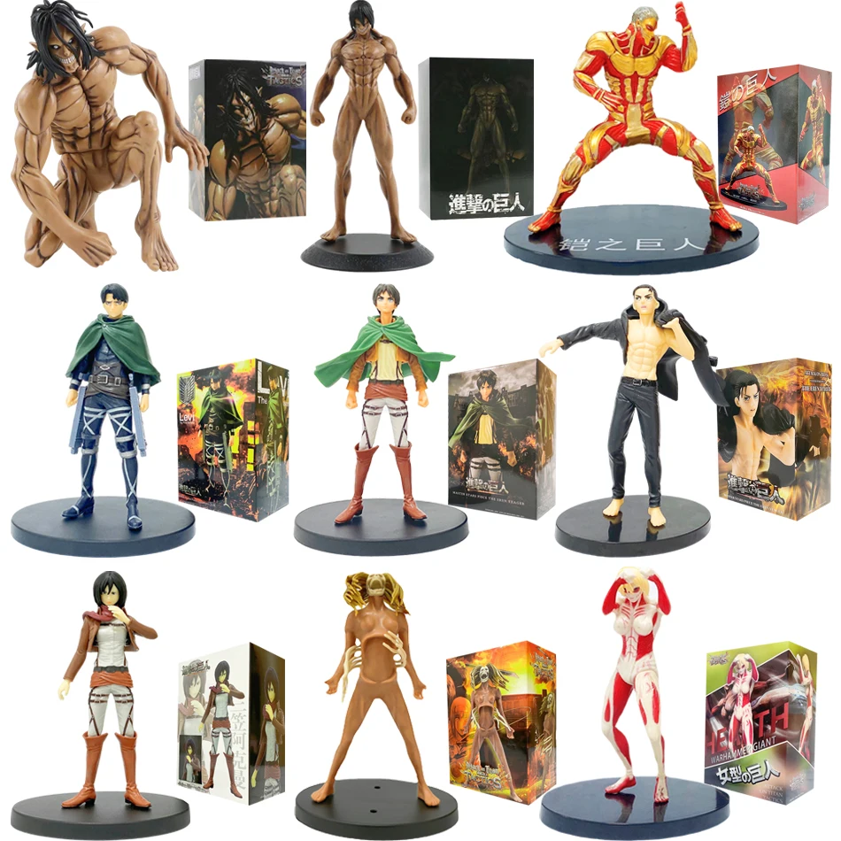 Giant Attack on Titan Collectible Anime Figure - Handmade Eren Jaeger/Levi Action Ornament Gift