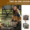 360 Degree See Hunting Blind Upwards Fully Open Door for 2-3 Person with Stool 3