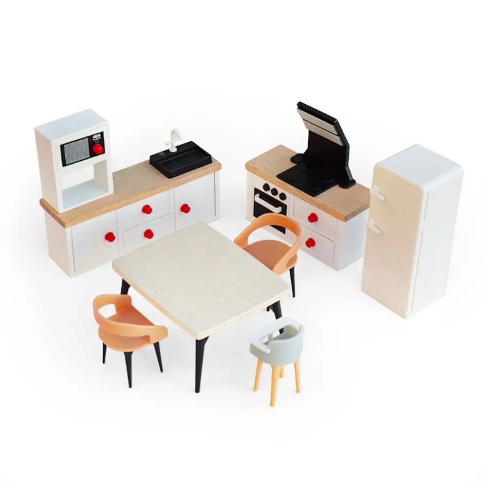 

Многоцветная миниатюрная мебель для кукольного домика, аксессуары для кукол, детская игрушка, украшения для кухни, игровой домик с микроландшафтом