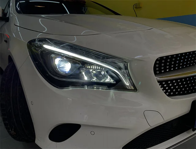 用 W117 CLA CLA180 CLA200 CLA220 CL​​A260 2013-2019 ヘッドライト トリム ヘッドラ 車のヘッドライト用  W117 CLA 180 200 220 250 260 2014-2019 アップグレードフロント DRL タ ベンツ CLA W117 ヘッドライト  2014-2020 CL​​A180 CLA200 CLA260 ヘッドランプ メルセデスベンツ W117 CLA CLA180 CLA200 CLA220 CL​​A260 13-19 ヘッドライトランプトリム