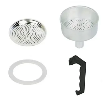 Espresso Coffee Moka Pot Rubber Ring Handle Gasket Funnel Filter Set For Cups Moka Pot Espresso Coffee Makers Parts 1