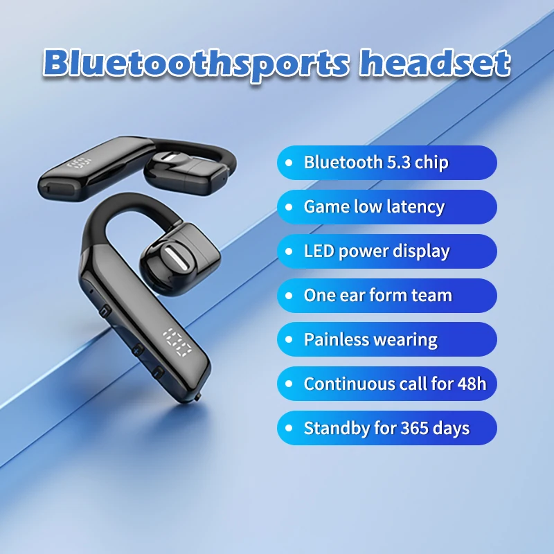 

New OWS I5 Bluetooth Headphones Wireless Headset Handsfree Noise Canceling Earphones Intelligent Digital Display Free Shipping