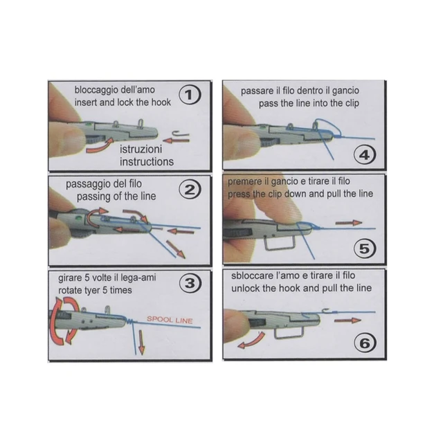 Kit Lega Nodi Da Pesca Professionale - Strumenti Per Legatura Ami Con Nodi Doppi Rapidissimi - Foto 3