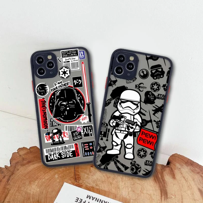 Iphone 8 Case Transparent Sticker | Star Wars Logo Iphone 11 Case | Label  Sticker - Mobile Phone Cases & Covers - Aliexpress