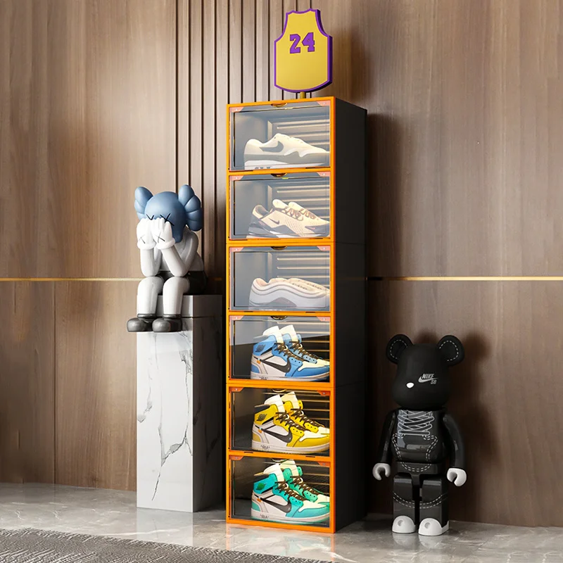 Plastic Shoe Rack Storage Organizer Cabinet Multifunctional Furniture  Shoemaker Zapateras Para Ahorrar Espacio Showcase - AliExpress