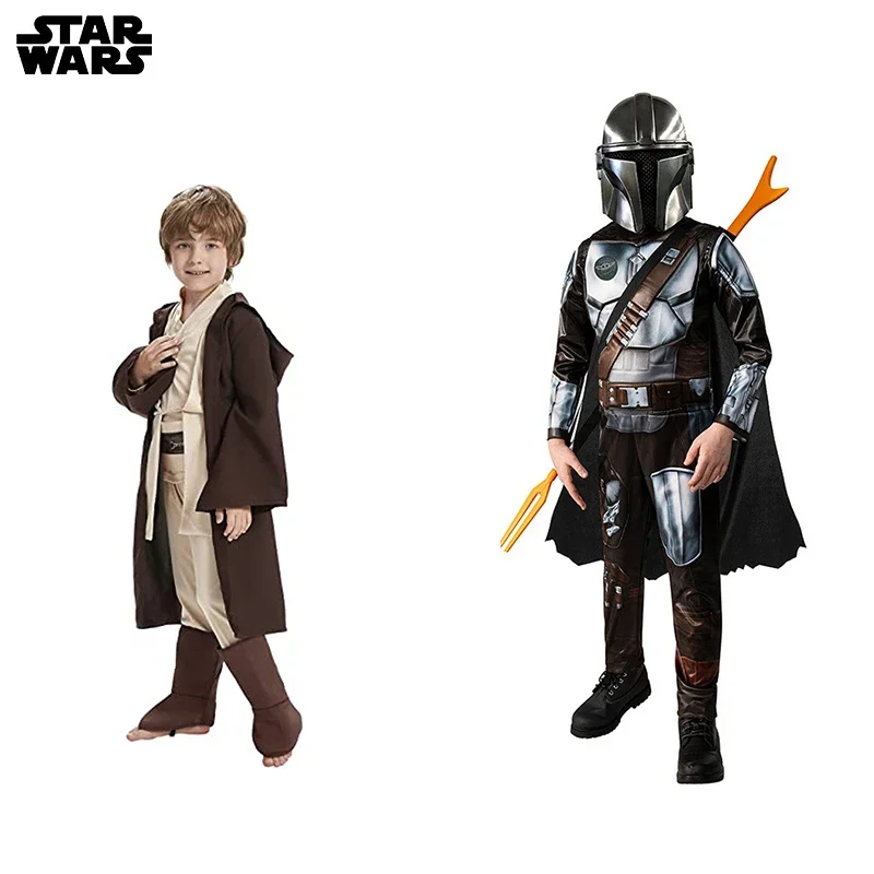Star Wars Jedi Mandalorians Mantello Maschera Abbigliamento Cosplay Star Wars Film Anime Halloween Gioco Per Bambini Regali Per Feste Di Compleanno