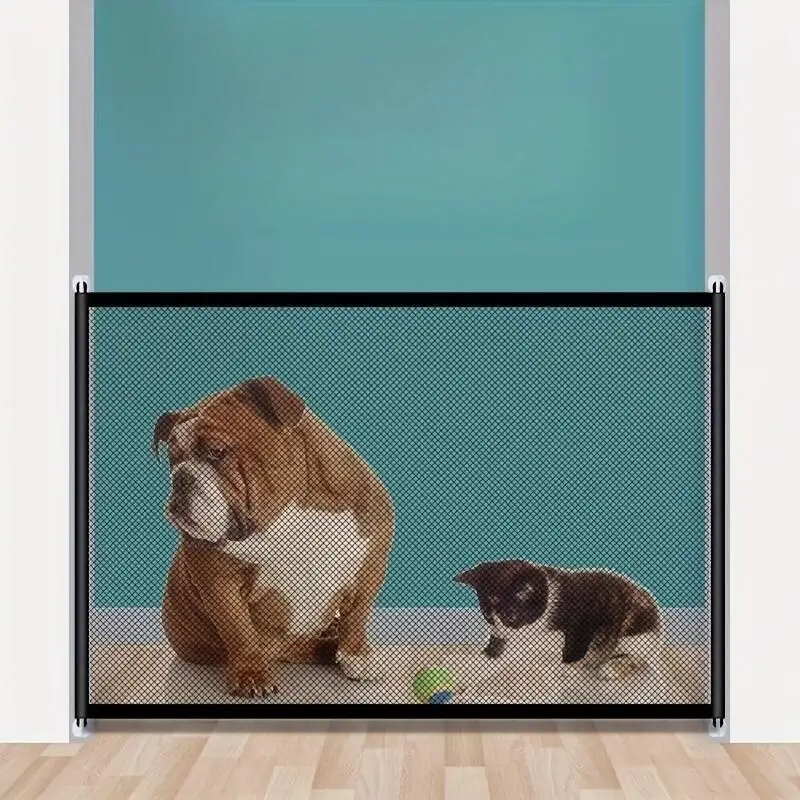 Title 4, 1pcs Dog Gate Ingenious Mesh Dog Fence For Indo...
