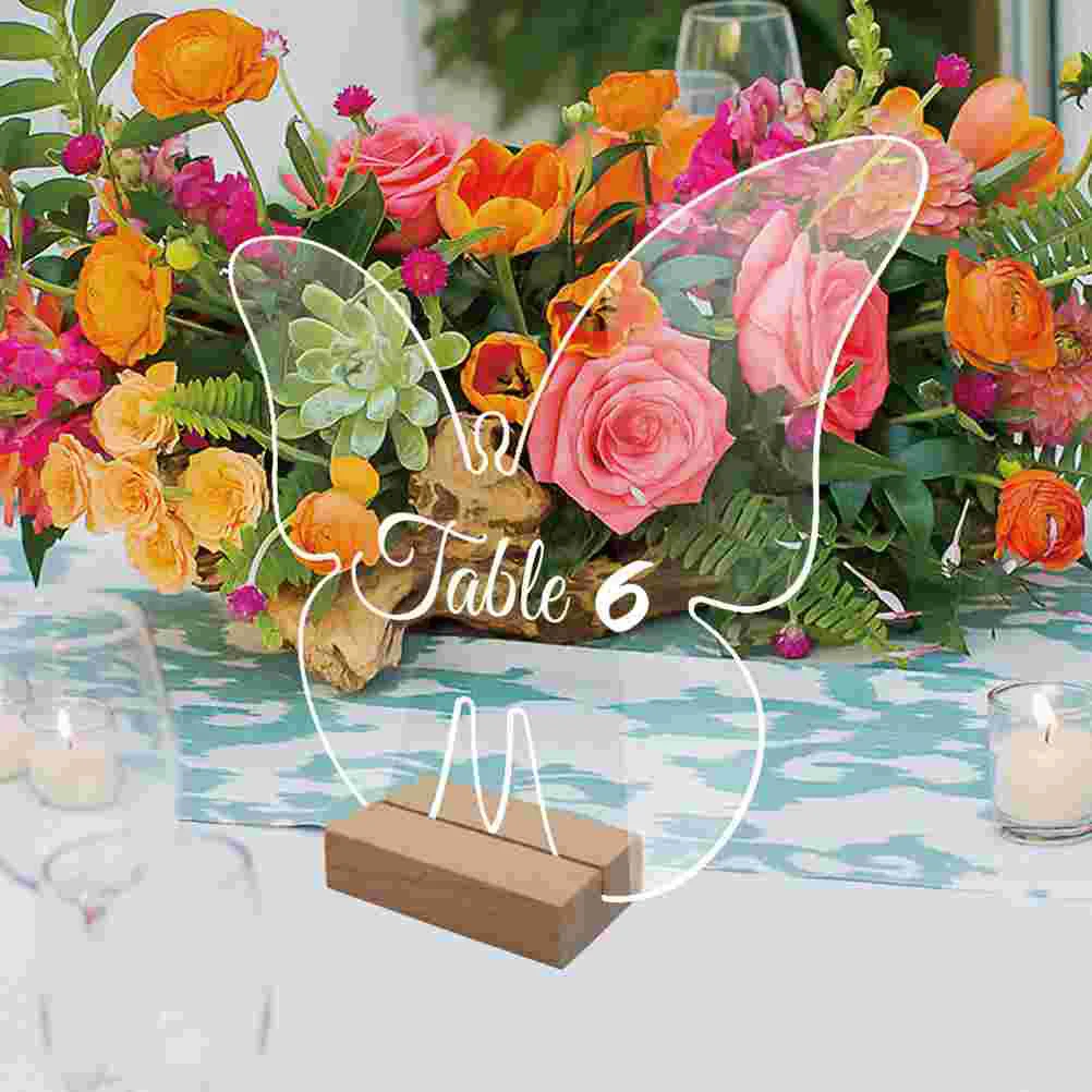 Butterfly Shaped Acrylic Place Cards Seating Chart Wedding Signs Reserved Table Banquet Party Supplies Festive Decorations place card holders place cards floral card holders
