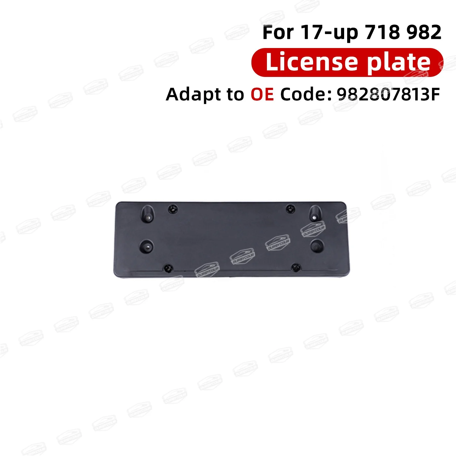 2017년 이후 Porsche 718 982 OE 앞 범퍼 번호판 OE 982807813 F ..