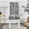 1/2/4/6pcs Dining Chair Cover Print Elastic Chair Slipcover Case 1/2/4/6Pcs Stretch Chair Covers for Wedding Hotel Banquet 5