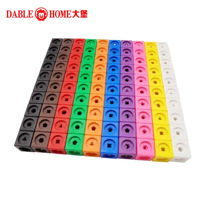 Linking Math Cubes Activity Cards Set Magical Counting Toys Snap Linking Cube Math Counters For Kids Learning