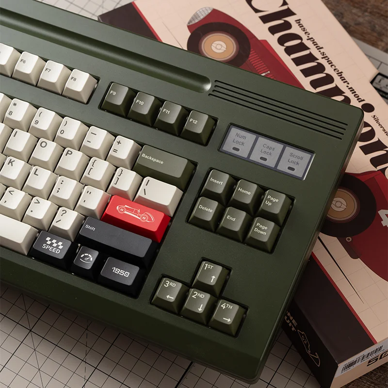 PBTfans 1950 Theme Keycap Set PBT Custom Personalized