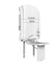 Sitting thermostatic shower Multifunctional wall-mounted seat shower Folding shower screen 1