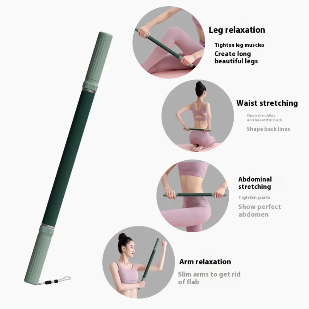 Yoga Fascia Stick 57cm Extended Muscle Relaxation Massage Roller Yoga Massage Stick for Leg Stretching and Release Fitness