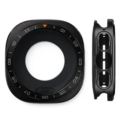 Aluminium Alloy Metal Case with Screen Protector Frame for Galaxy watch ultra 2 (Black)
