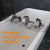 Bathtub Caddy Tray Adjustable Retractable Large Capacity Transparent Anti-slip Tub Storage Rack Clear Acrylic Bathtub Shelf 3