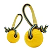 1pc Teeth Indestructible Bite Rubber Puppy Funny Training Ball Chew Toys Play Fetch Solid with Carrier Rope Pet Dog Toy