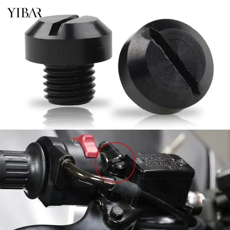 

2Pcs Motorcycle CNC Aluminum M10*1.5 M8*1.5 Rear view Mirror Hole Plugs Screws Rearview Mirror Holder Anti-Rust