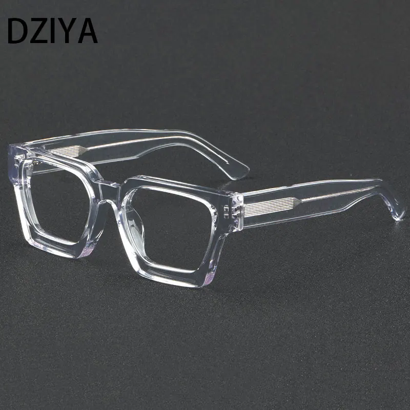 

Top Quality Acetate Frame Eyewear Frame Vintage Square Brand Design Eyeglasses Oculos De Grau 60544