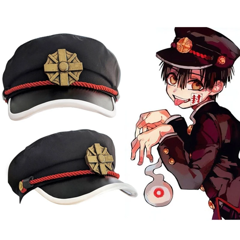 Anime Toilet-Bound Hanako-Kun Yugi Amane Cosplay Hat Toilet Bound Navy Style Hanako Kun Cap Costume Puntelli
