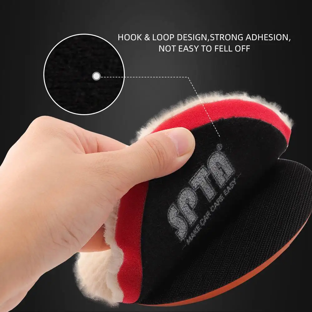 Car Polishing Pad 3"(80mm)/5"(125mm)/6"(150mm) Polishing Japanese Wool Pad for Car Polisher Detailing Scratch Removing 1PC