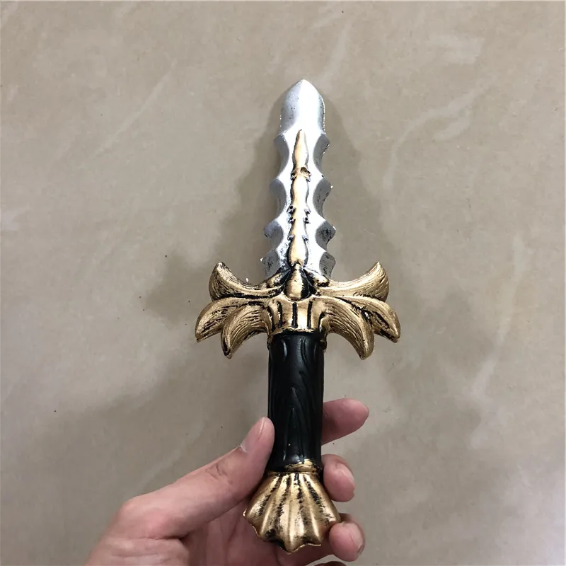 Dagger Leaves Rune Sword Prop - Cosplay Weapon for Kids Safe PU Halloween Role Play