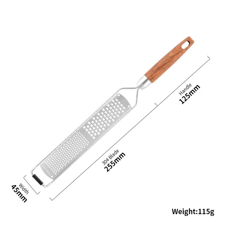 Description Picture 6 of itemStainless Steel Cheese Grater Slicer Lemon Zester Chocolate Chopper Fruit Peeler Planer Non-Slip Handle Lightweight Cook Gadgets