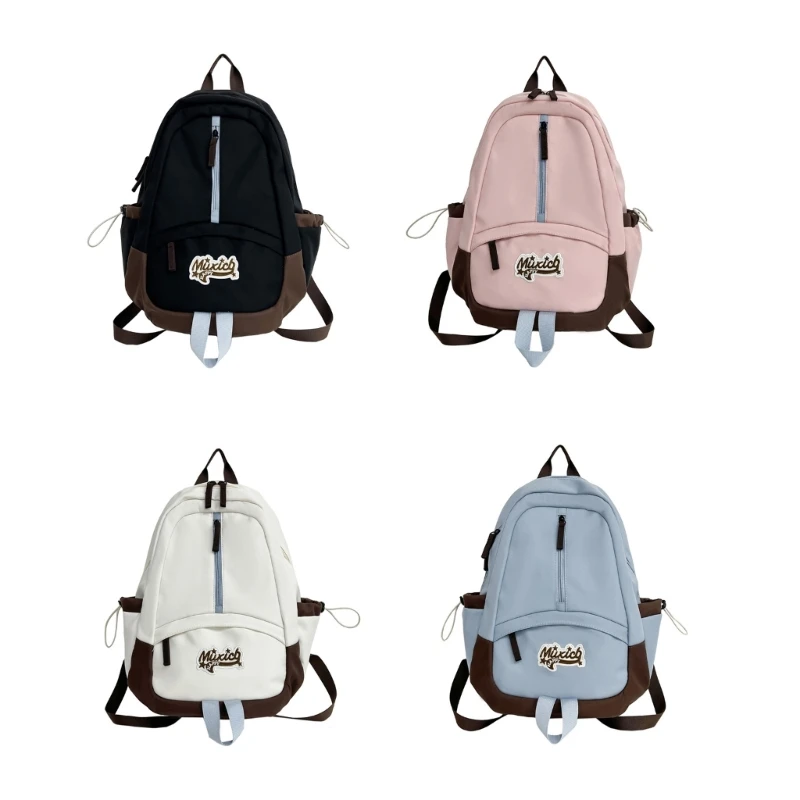 

Casual Nylon Backpack with Lanyard Camping Bag Nylon Travel Daypack
