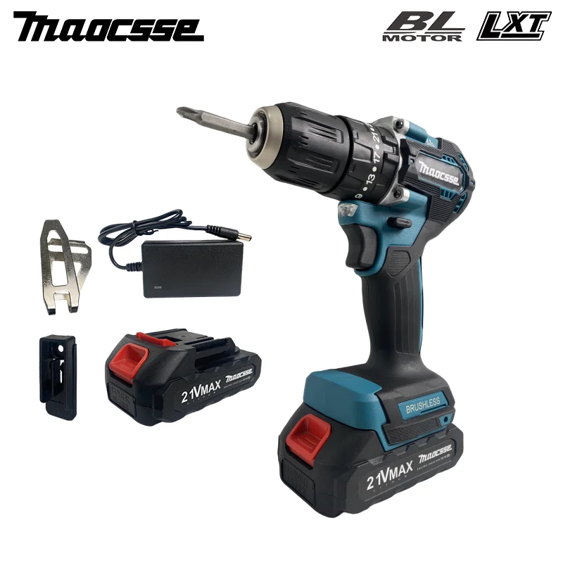 DDF487 18V brushless electric drill, suitable for five-rope impact drill of decoration team uses Suitable for Makita 18V battery laser rangefinder mini direct impact electronic level good precision infrared electronic ruler for indoor decoration project