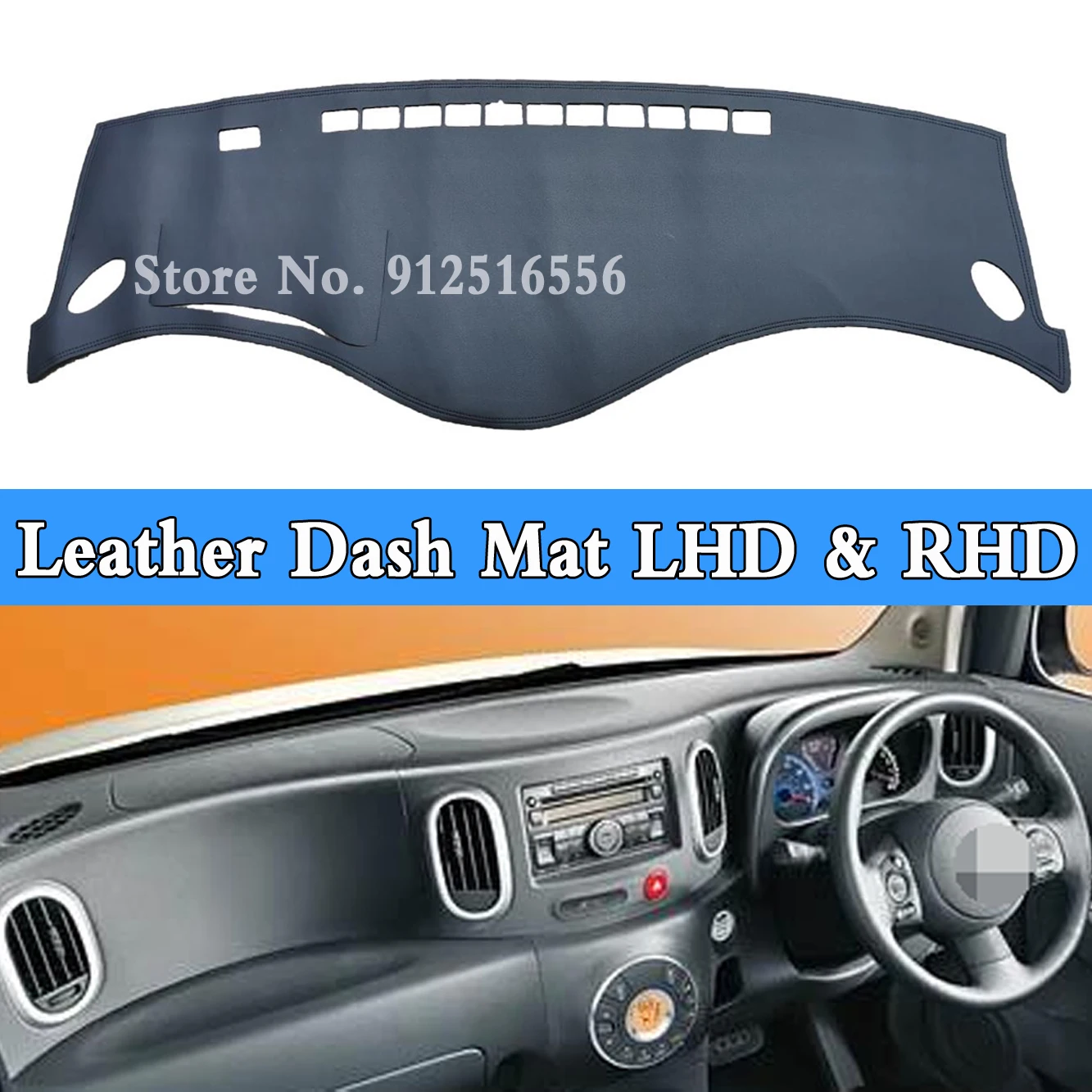 Car Accessories Leather Dashmat Dash Mat Pad Dashboard Cover Carpet For  Nissan Cube Z12 15G For Nissan Nv 2500 RV 2008-2022 AliExpress