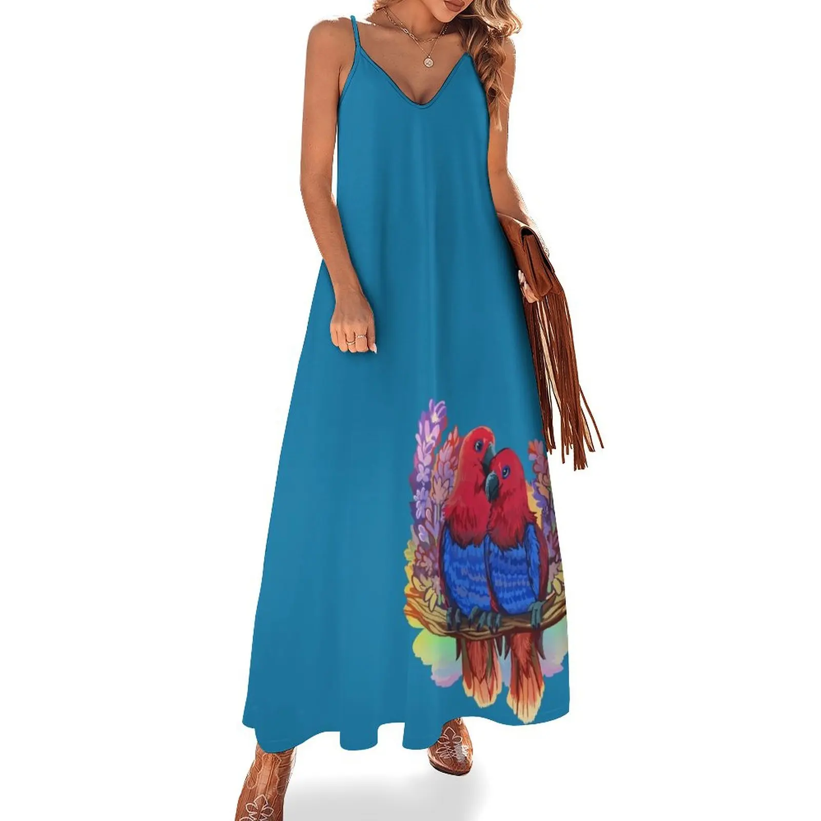 

Lesbian Eclectus Parrots Sleeveless Dress women party dresses summer women's dress 2024