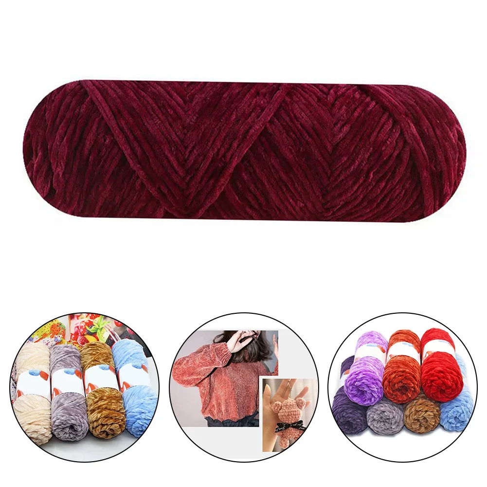 Dauerhaft Garn Ciniglia Garn Zum Handshed Einfach Extra Weich Goldener Samt Haukelschuh Nalhgarn