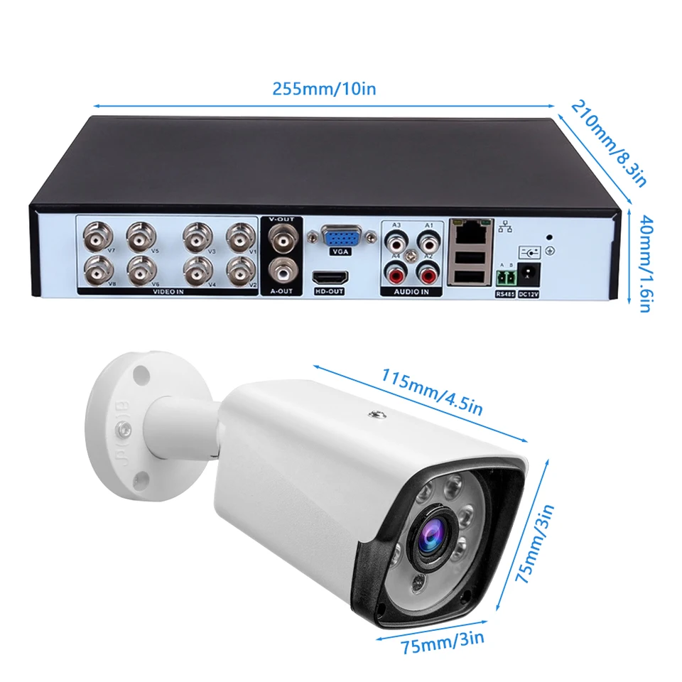 4K Outdoor Security Camera System with Night Vision