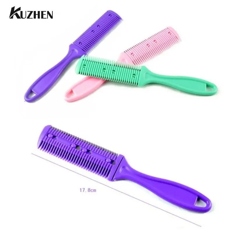 2pcs Hair Cut Styling Barber Scissor Razor Magic Blade Comb
