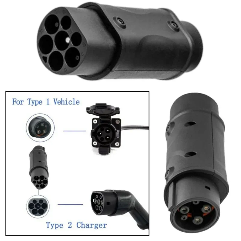 

Suitable for Type 2 62196-2 to SAE J1772 Type 1 EV 16A 32A charging adapter connector