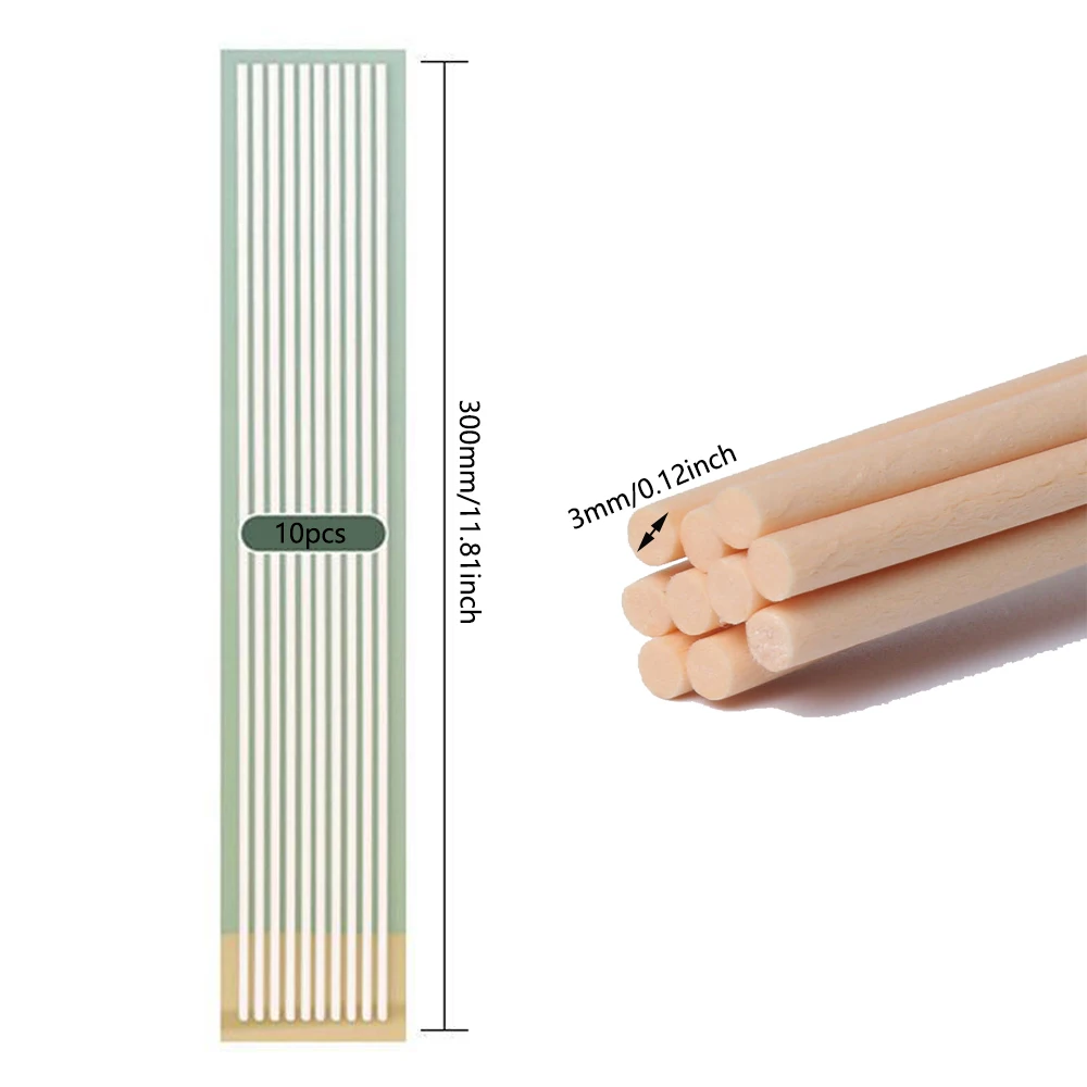 Description Picture 2 of item50/10pc Wood Essential Oil Perfume Diffuser Stick Rattan Reed Diffuser Supplies Birthday Party Home Office Decor DIY Accessories
