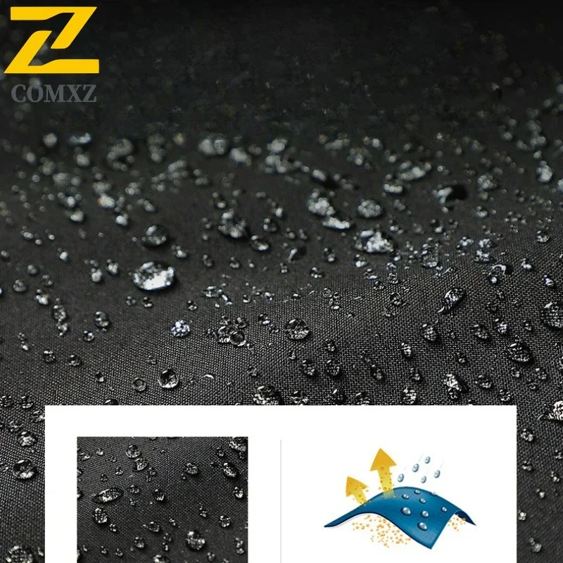 Eiao Waterproof Windproof Jacket Mens Trendy Solid Color Hooded Windbreaker Casual Outdoor Travel Hiking Work Stormcoat Jacket