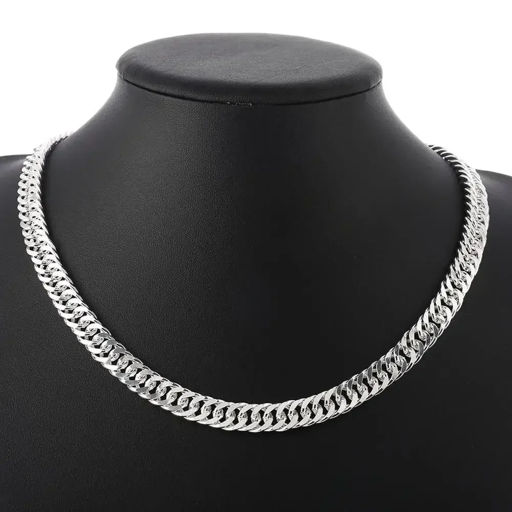 

Цепочка из серебра 925 пробы, ширина 6 мм, 50-60 см