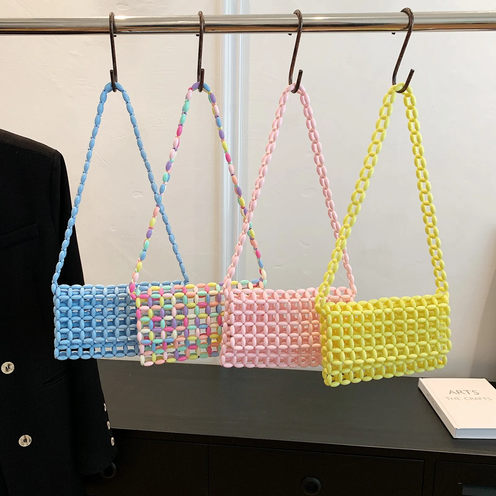 

Spring Lovely Girls Small Square Bag Women Bag Shoulder Fashion Summer Designer Luxury Leisure Acrylic Large-capacity Handbag