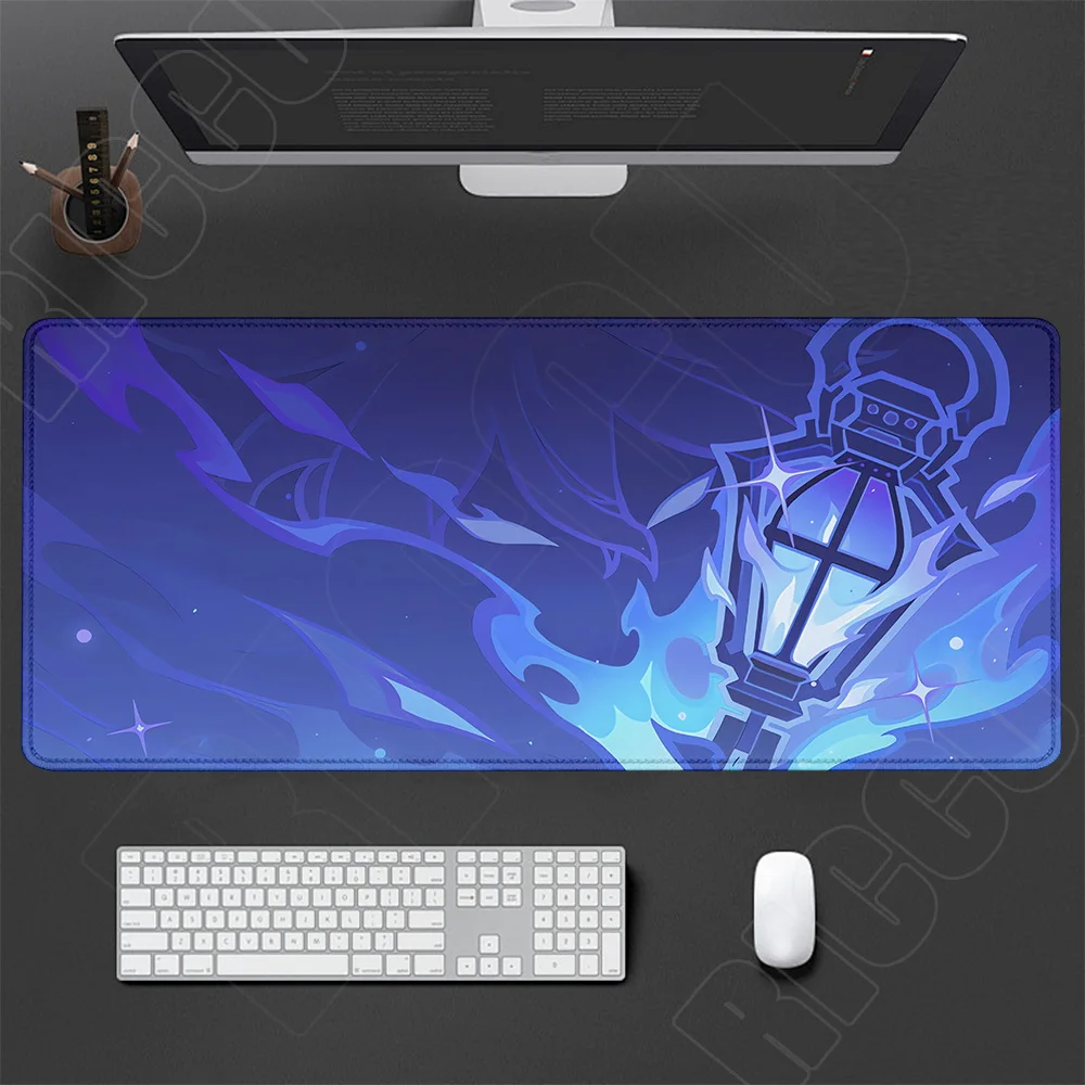 Large Genshin Impact Gaming Desk Mat - Extended Mouse Pad and Keyboard Surface